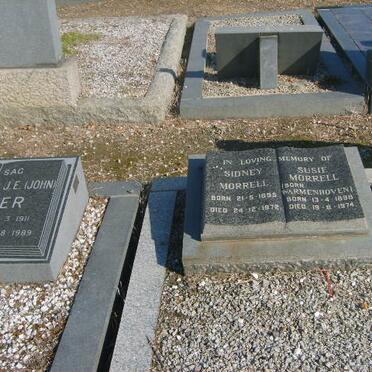 MORRELL Sydney 1893-1972 &amp; Susie WARMENHOVEN 1898-1974