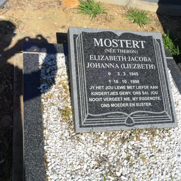 MOSTERT Elizabeth Jacoba Johanna nee THERON 1945-1998