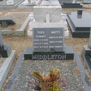 MIDDLETON Theo 1905-1983 &amp; Matty 1909-1995