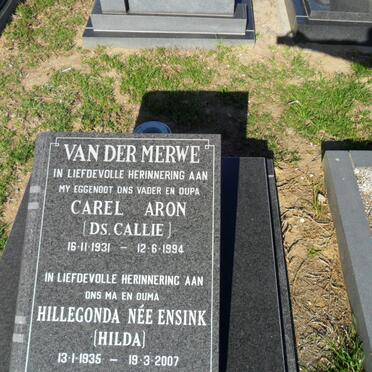 MERWE Carel Aron, van der 1931-1994 &amp; Hillegonda ESINK 1935-2007