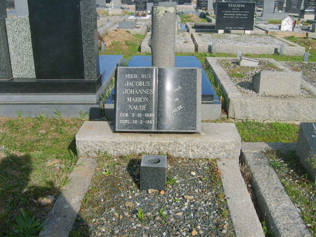 NAUDE Jacobus Johannes Marion 1890-1967