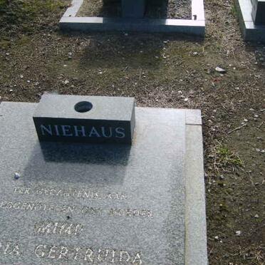 NIEHAUS Maria Gertruida