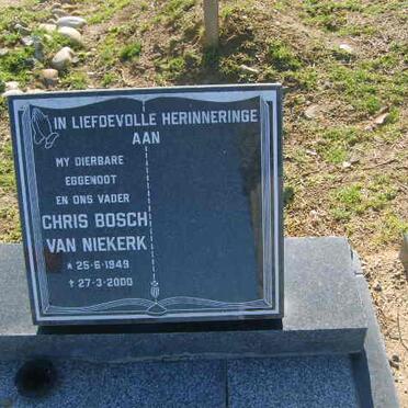 NIEKERK Chris Bosch, van 1949-2000