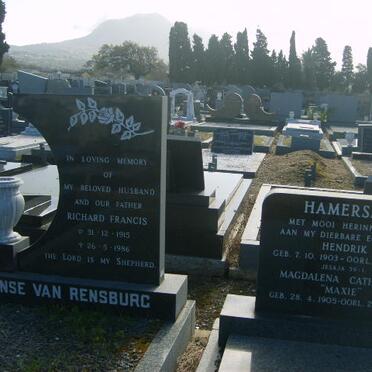 RENSBURG Richard Francis, Janse van 1915-1986