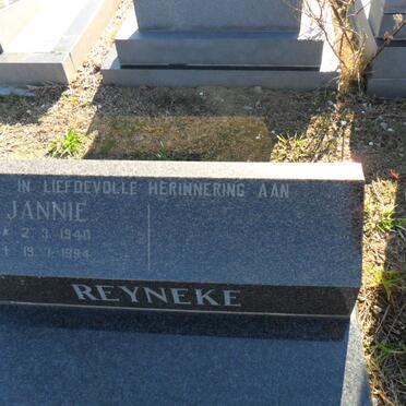 REYNEKE Jannie 1940-1994