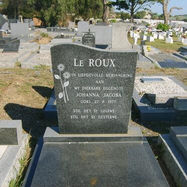 ROUX Johanna Jacoba, le -1977