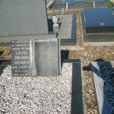 ROSSOUW Louisa Johanna nee VERWEY 1937-1989