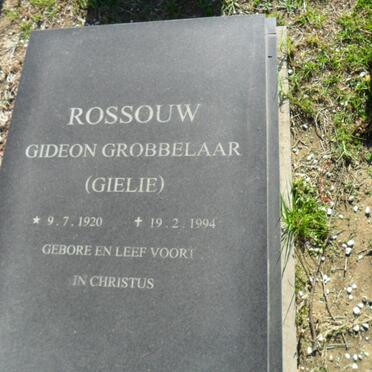 ROSSOUW Gideon Grobbelaar 1920-1994