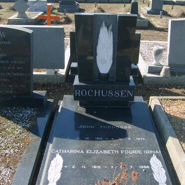 ROCHUSSEN John Theodore 1919-1974 &amp; Catharina Elizabeth FOURIE 1910-1998