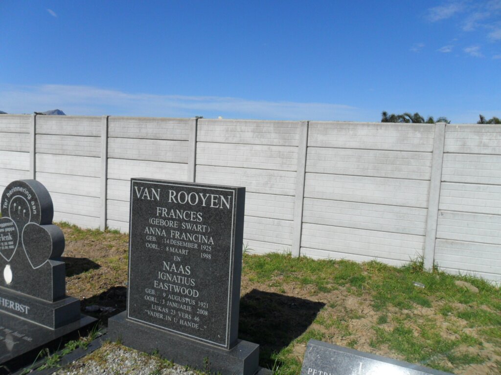 ROOYEN Naas Ignatius Eastwood, van 1921-2008 &amp; Frances Anna Francina SWART 1925-1998