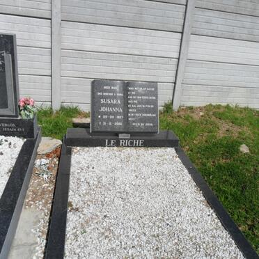 RICHE Susara Johanna, le 1927-2002