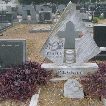 RIDGWAY Franko 190?-1982