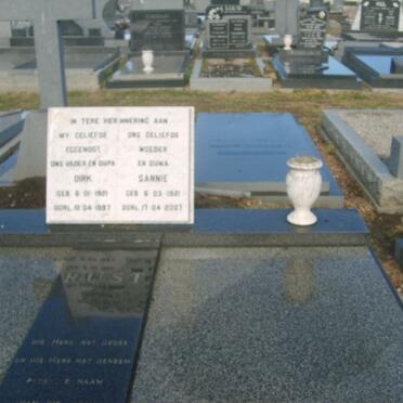 RUST Dirk 192?-1987 &amp; Sannie 1921-2007