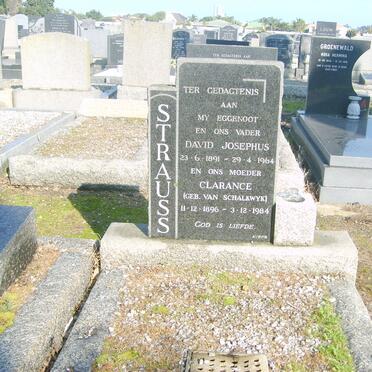 STRAUSS David Josephus 1891-1964 &amp; Clarence VAN SCHALKWYK 1896-1984