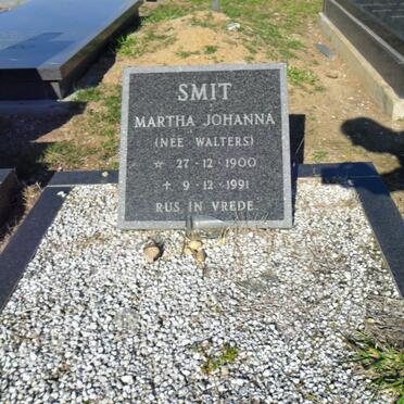 SMIT Martha Johanna nee WALTERS 1900-1991