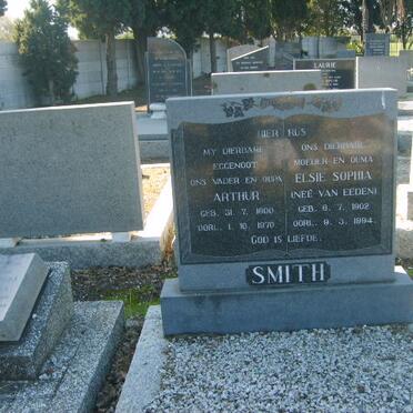 SMITH Arthur 1900-1970 &amp; Elsie Sophia VAN EEDEN 1902-1994