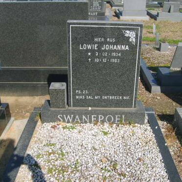 SWANEPOEL Lowie Johanna 1934-1983