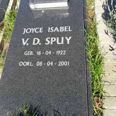 SPUY Joyce Isabel, v.d. 1922-2001