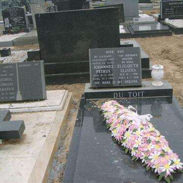 TOIT Johannes Petrus, du 1911-1984 &amp; Elizabeth Eliatha 1911-2000