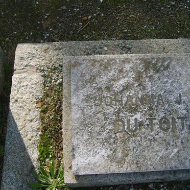 TOIT Johanna J.E., du