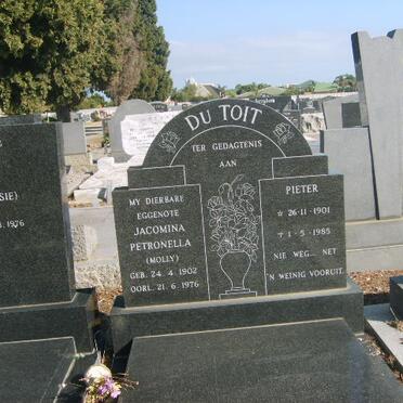 TOIT Pieter, du 1901-1985 &amp; Jacomina Petronella 1902-1976