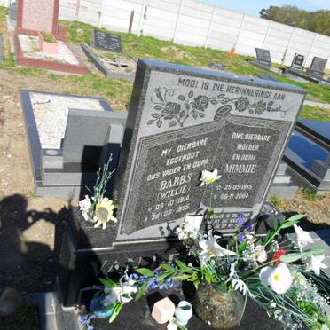 ? Babbs, van d 1914-1995 &amp; Mimmie 1915-2004