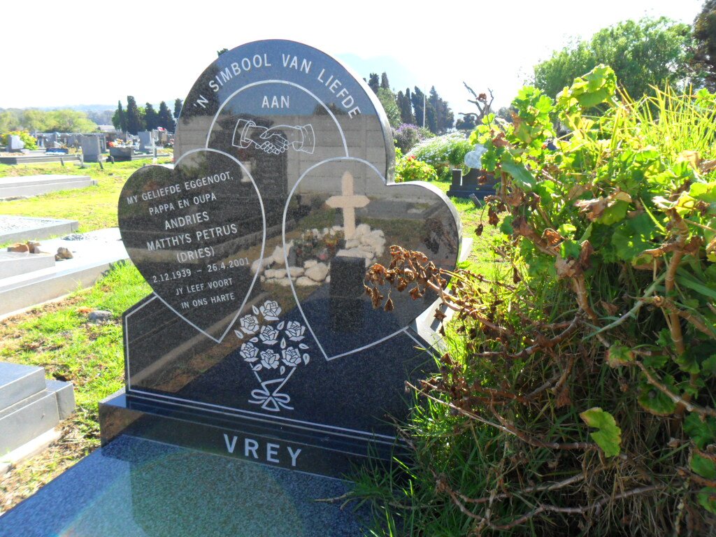 VREY Andreas Matthys Petrus 1939-2001