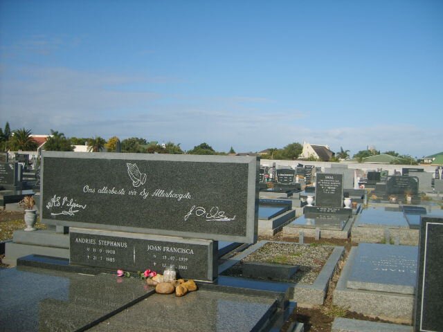 VILJOEN Andries Stephanus 1908-1989 &amp; Joan Francisca 1919-2005