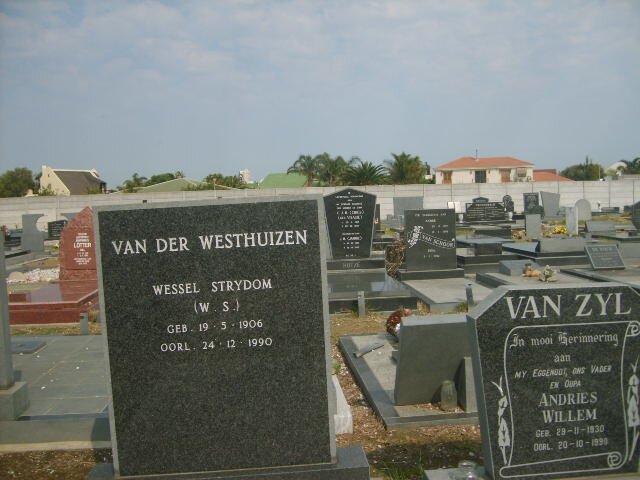 WESTHUIZEN Wessel Strydom, van der 1906-1990