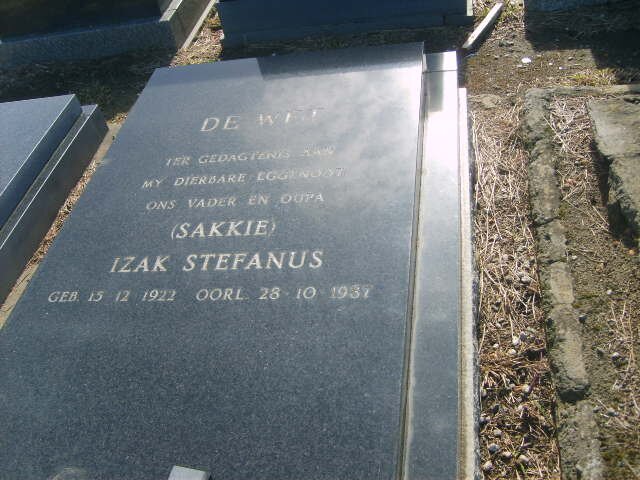 WET Izak Stefanus, de 1922-1937