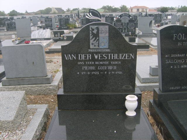 WESTHUIZEN Pierre Godfried, van der 1926-1981
