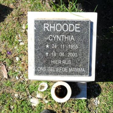 RHOODE Cynthia 1955-2000