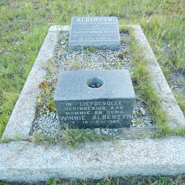 ALBERTYN Christie 1908-1984 :: ALBERTYN Winnie -1985 :: ALBERTYN Christopher Peter 1947-1973