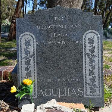 AGULHAS Frans 1892-1964