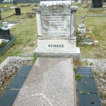 BENADE Johannes Paul Lubbe 1880-1938 &amp; Annie Elizabeth 1884-1953 :: LOXTON Jacomina Hendrina 1912-1996
