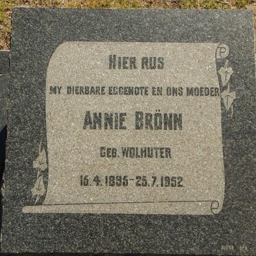 BRONN Annie nee WOLHUTER 1895-1952