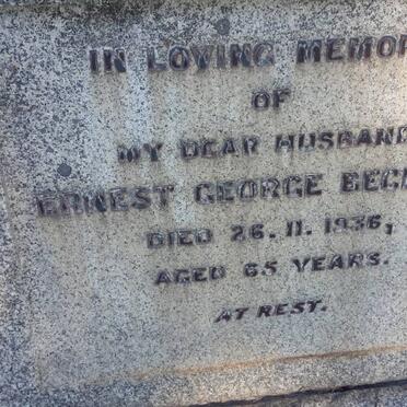 BECKETT Ernest George -1936