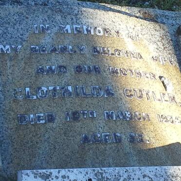 CUTLER Clothilda -1935