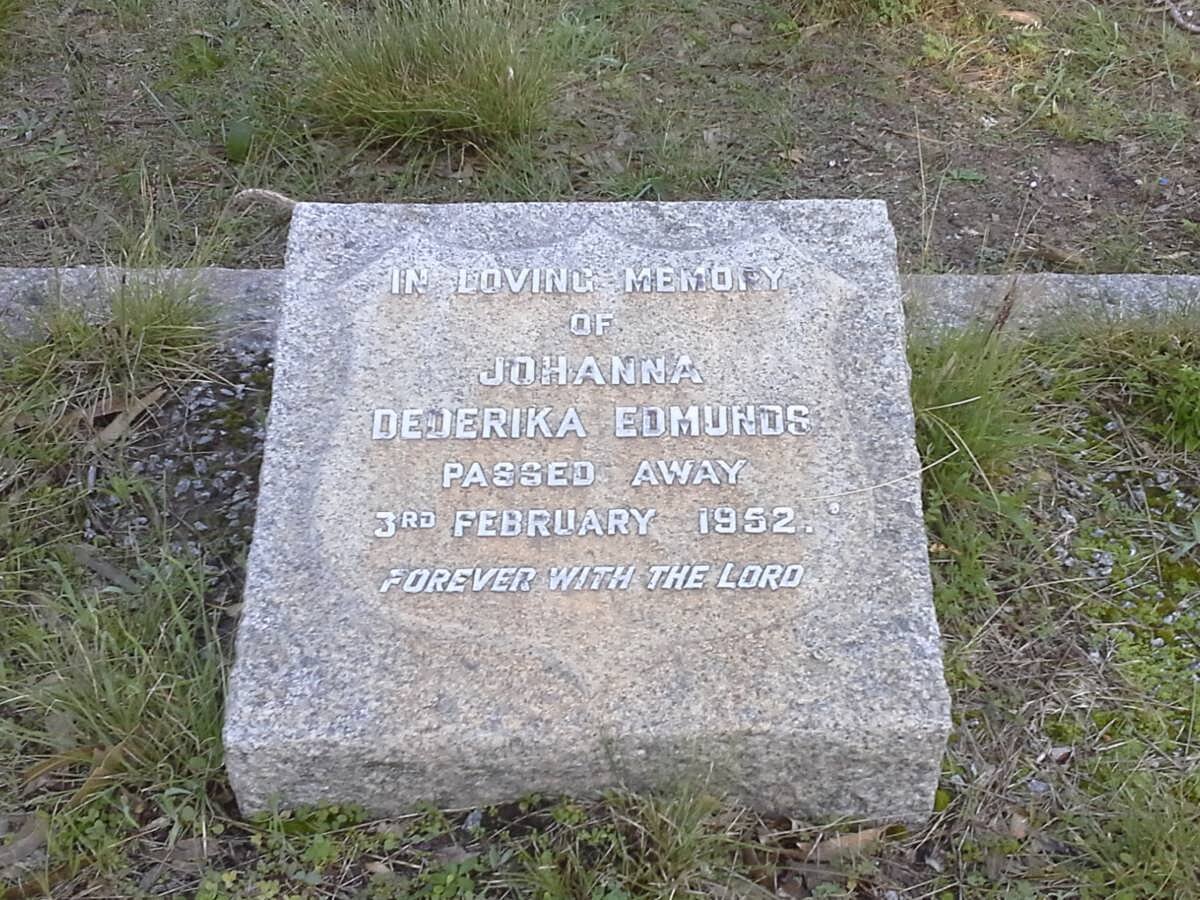 EDMUNDS Johanna Dederika -1952