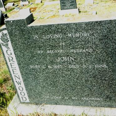 GREENWOOD John 1915-1958