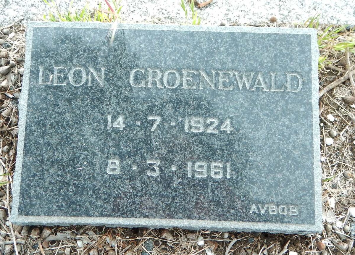 GROENEWALD Leon 1924-1961
