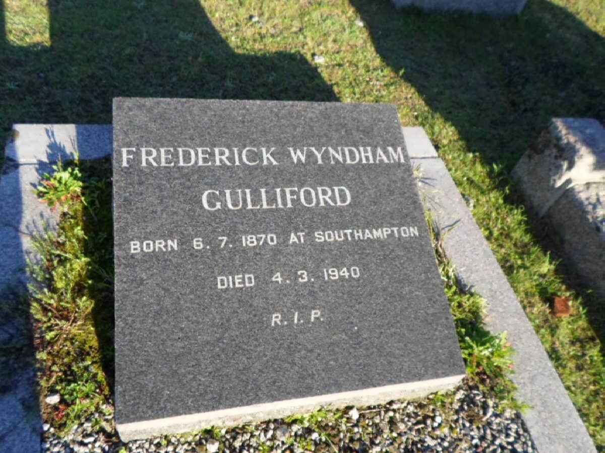 GULLIFORD Frederick Wyndham 1870-1940