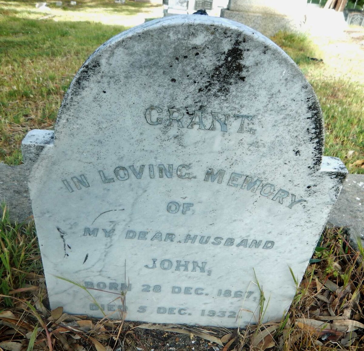 GRANT John 1867-1932