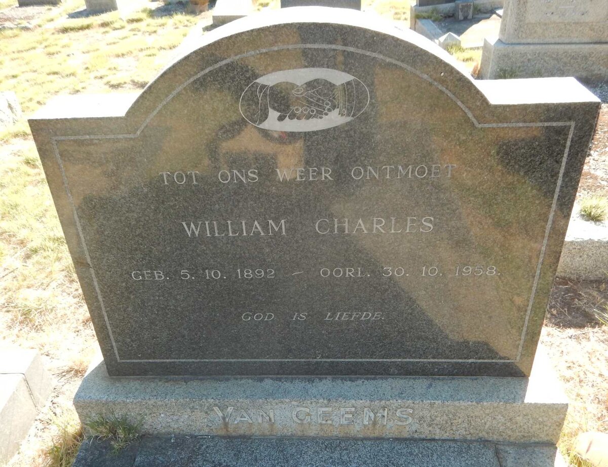 GEEMS William Charles, van 1892-1958