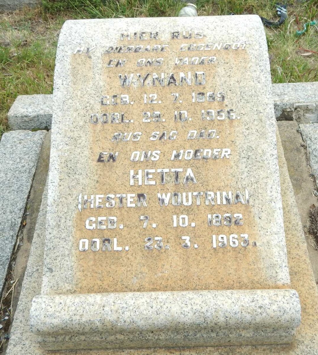 GILDENHUYS Wynand 1889-1956 &amp; Hester Woutrina 1892-1963