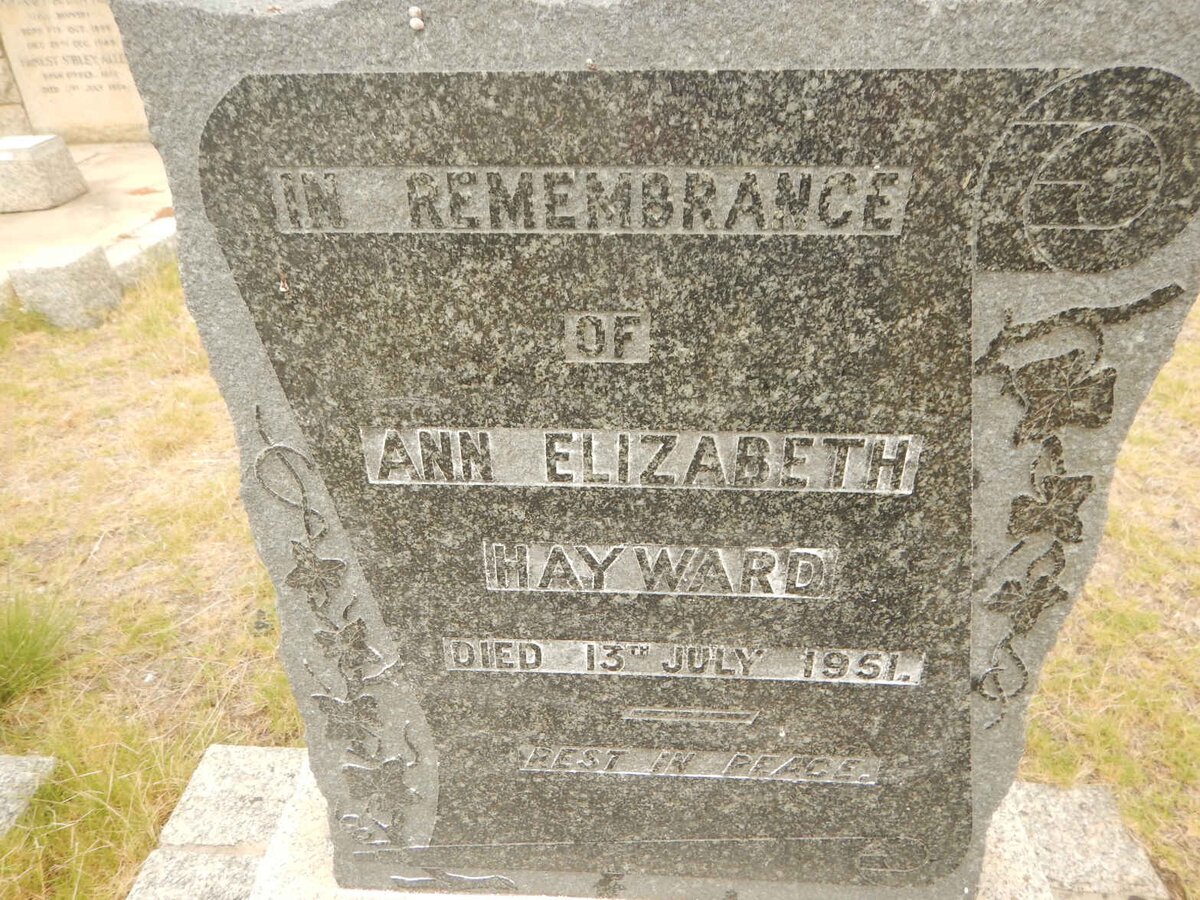HAYWARD Ann Elizabeth -1951