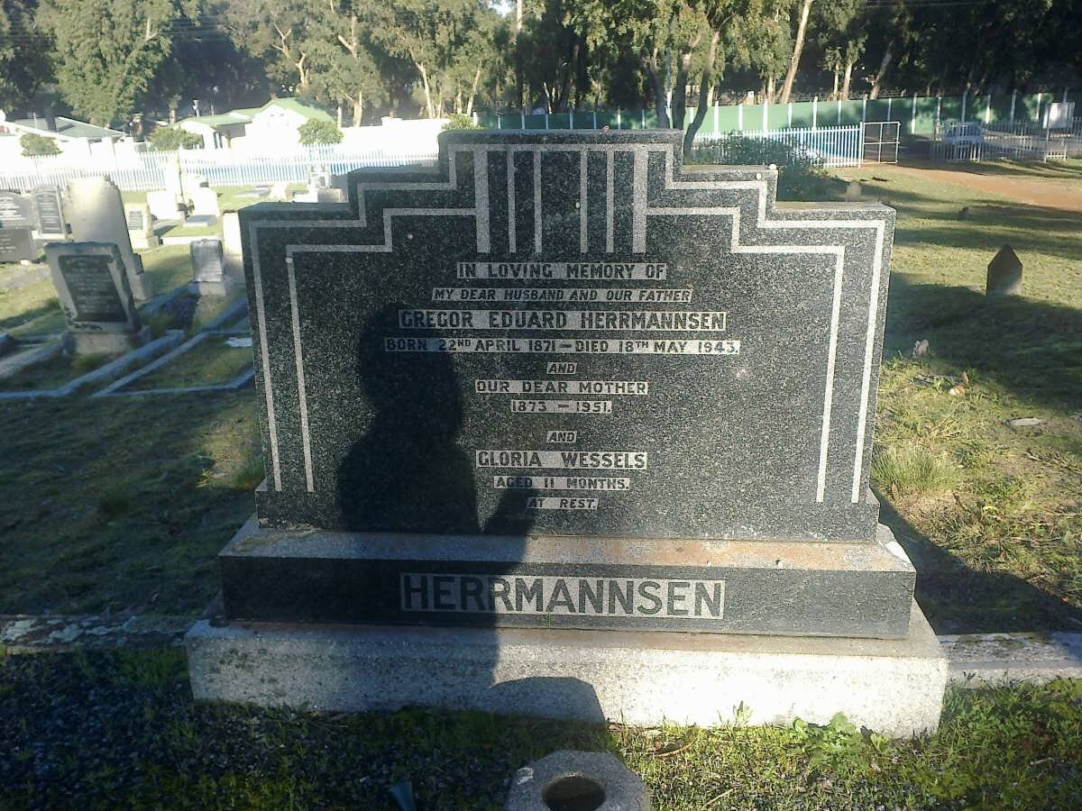 HERRMANNSEN Gregor Eduard 1871-1943 &amp; ? 1873-1951 :: WESSELS Gloria