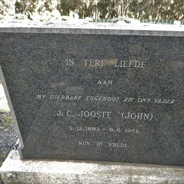 JOOSTE J.C. 1882-1962