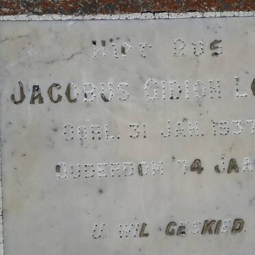 LOUW Jacobus Gidion -1937
