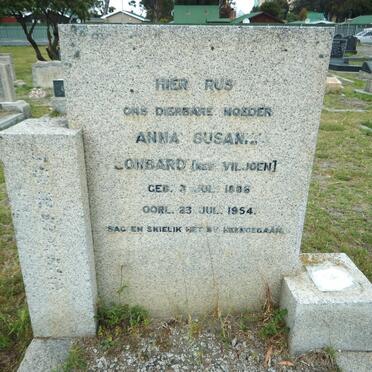 LOMBARD Anna Susanna nee VILJOEN 1886-1954